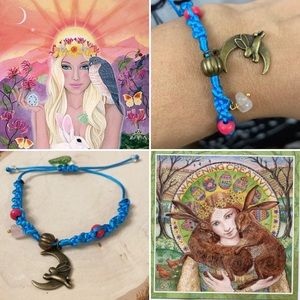 Ostara  🐇 spring Equinox theme bracelet